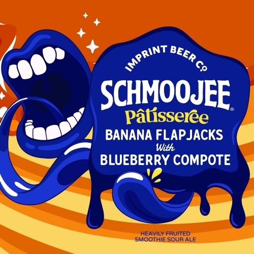 Imprint Schmoojee Banana Flapjacks With Blueberry Compote beer Label Full Size