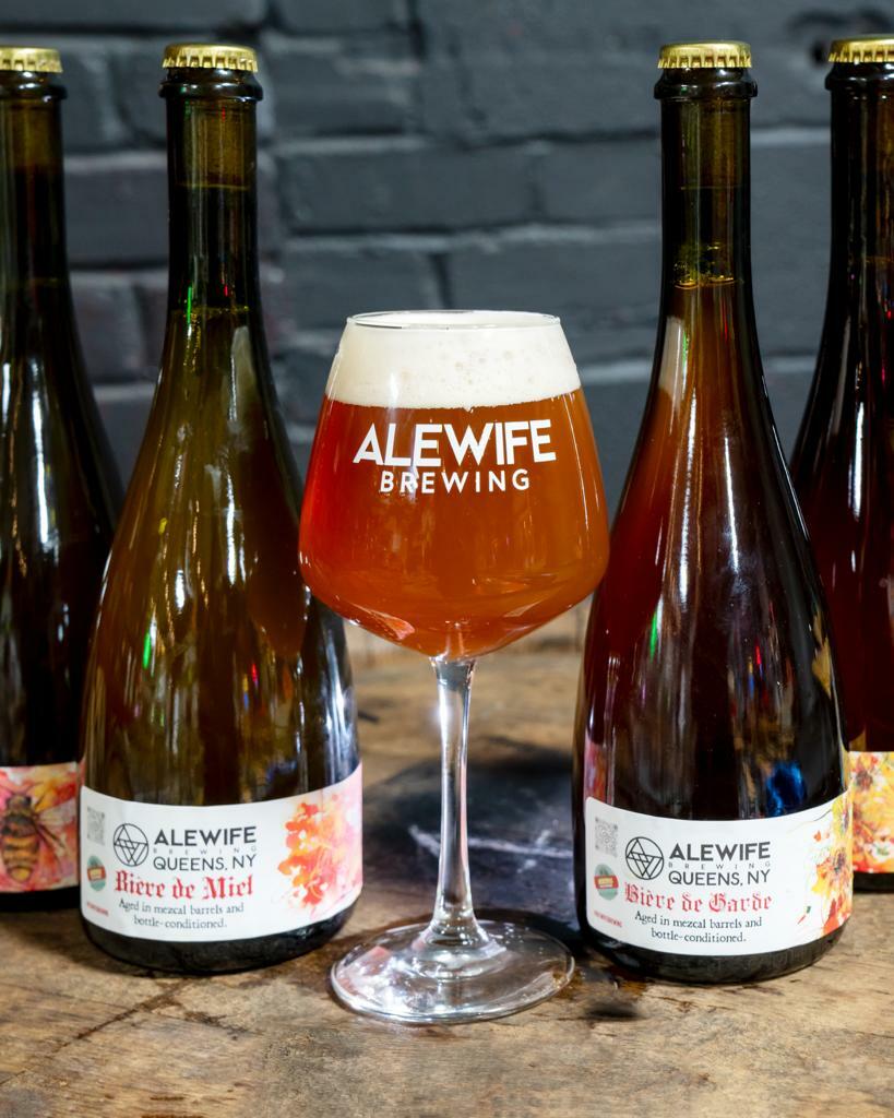 Alewife Mezcal Barrel Aged Bière De Miel beer Label Full Size
