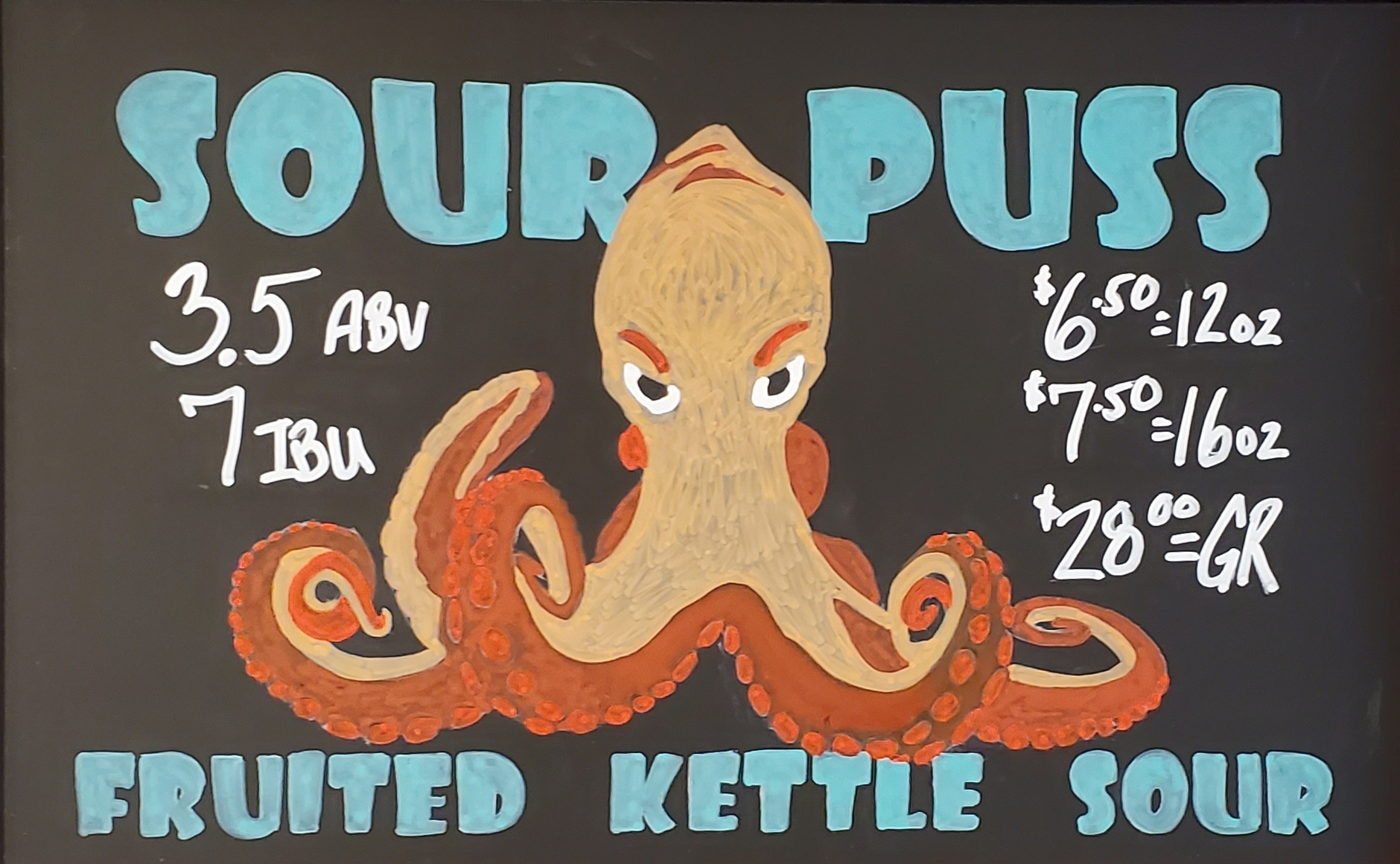 Riverside Brewery and Restaurant Sour Puss Fruited Kettle Sour beer Label Full Size