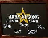 Riverside Brewery and Restaurant Army Strong beer