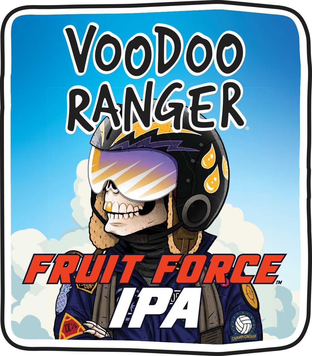 New Belgium Voodoo Ranger Fruit Force IPA beer Label Full Size
