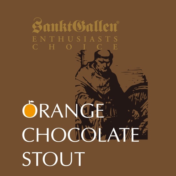 Sankt Gallen Orange Chocolate Stout beer Label Full Size