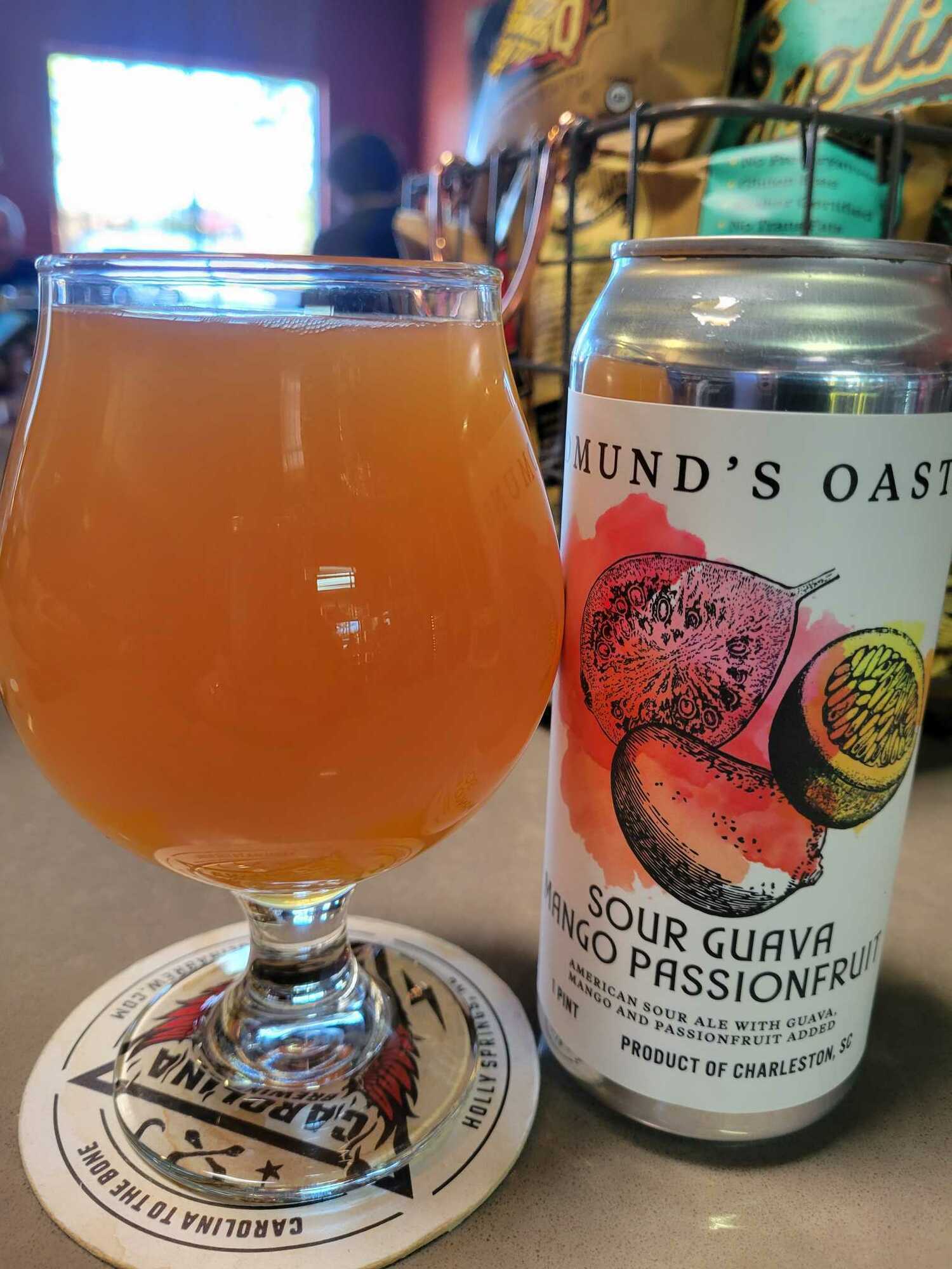 Edmund's Oast Sour Guava Mango Passionfruit beer Label Full Size