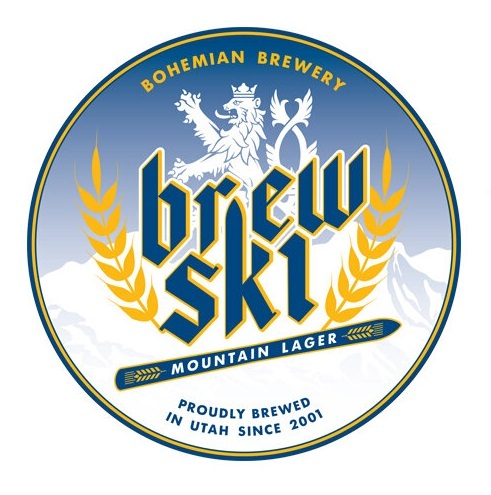 Bohemian Brewski Mountain Lager beer Label Full Size