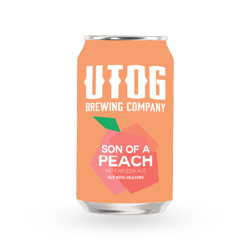 UTOG Son of a Peach beer Label Full Size