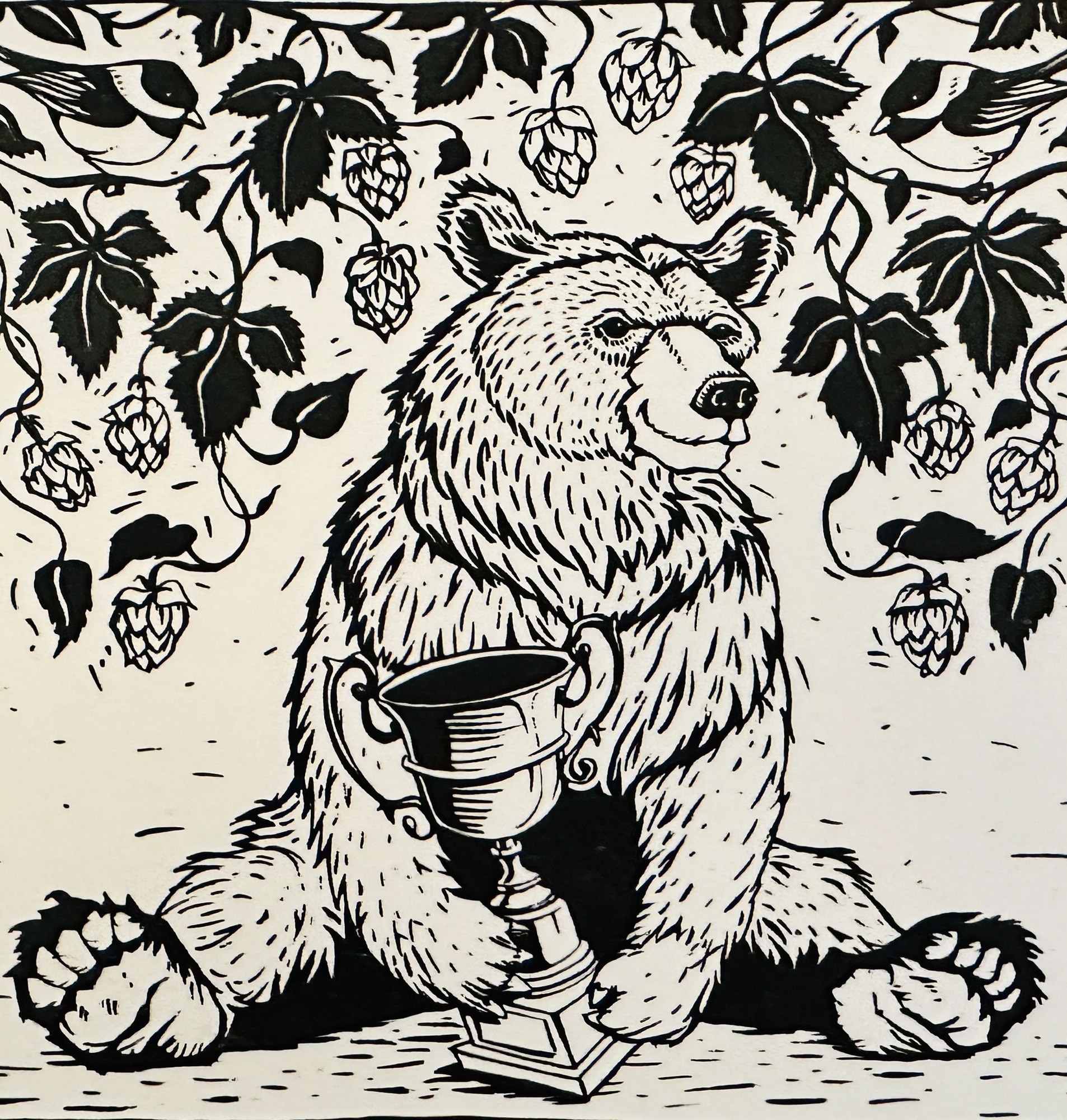 Wood Kettle Brother Bear beer Label Full Size
