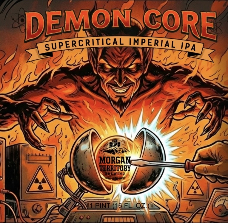 Morgan Territory Demon Core DIPA beer Label Full Size
