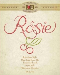 Lakefront Rosie Kriek beer Label Full Size