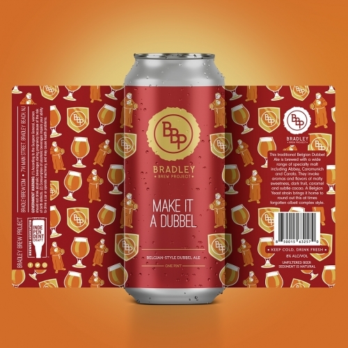 Bradley Make It A belgian style dubbel ale beer Label Full Size