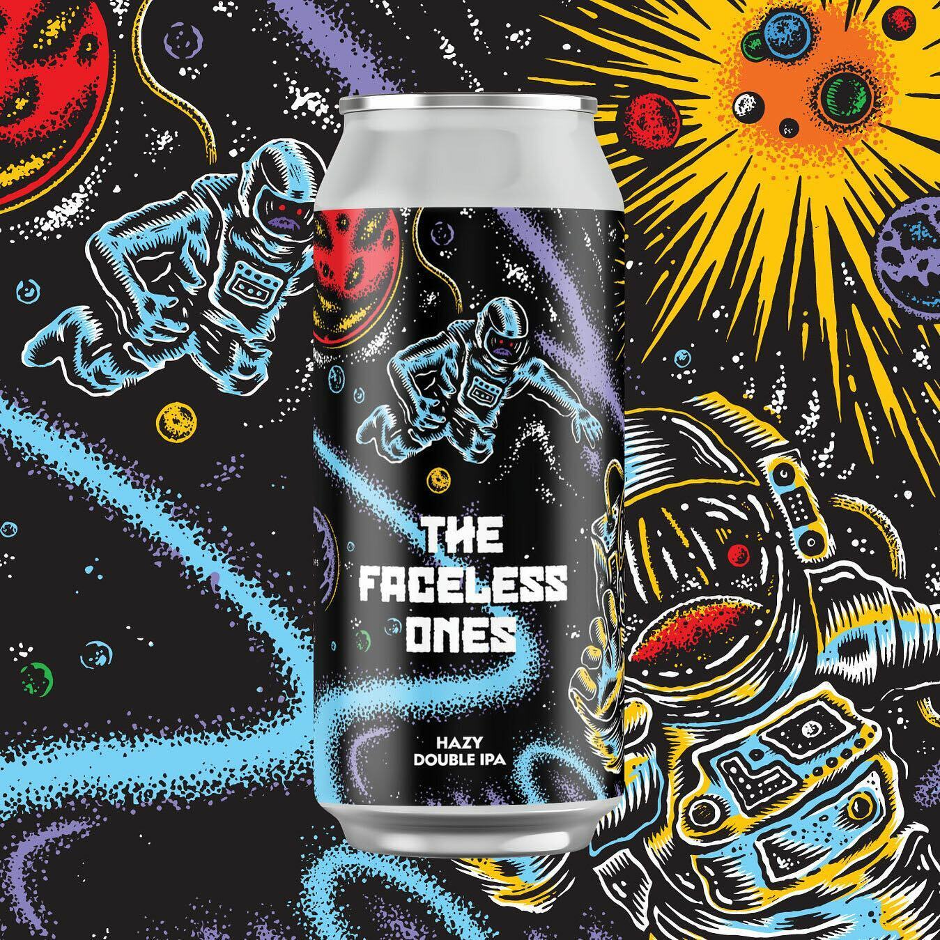 Hidden Hand The Faceless Ones beer Label Full Size