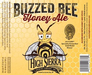 High Sierra Buzzed Bee beer Label Full Size