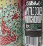 Axe & Arrow Waffle Cones:  Mint Choco Chip beer