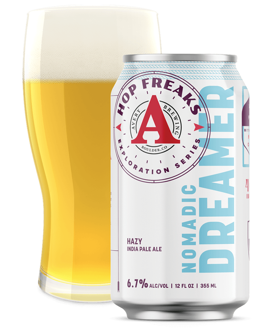 Avery Hop Freaks Nomadic Dreamer beer Label Full Size