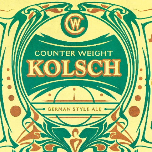Counter Weight Kolsch beer Label Full Size