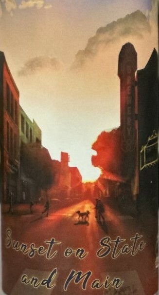 Timber Sunset On State And Main beer Label Full Size
