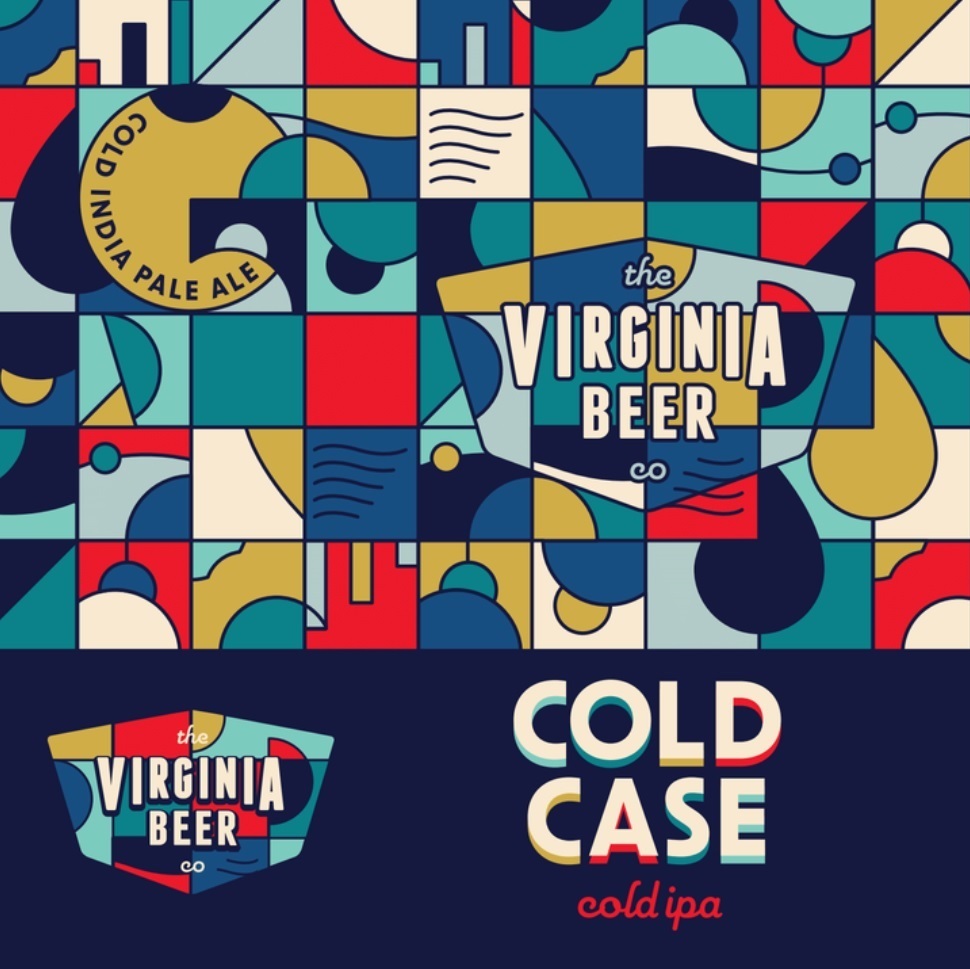 Virginia Beer Co. Cold Case Cold IPA beer Label Full Size