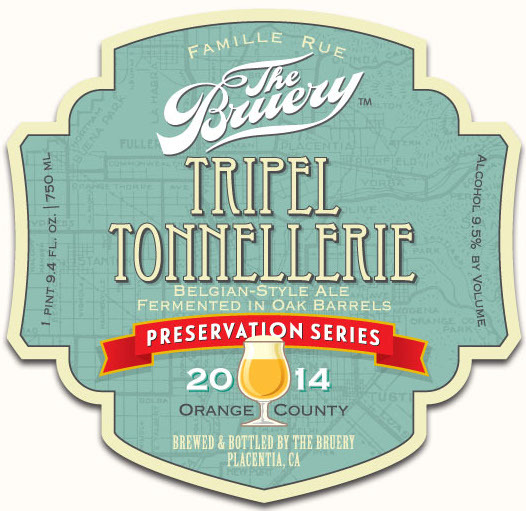Bruery Tripel Tonnellerie beer Label Full Size