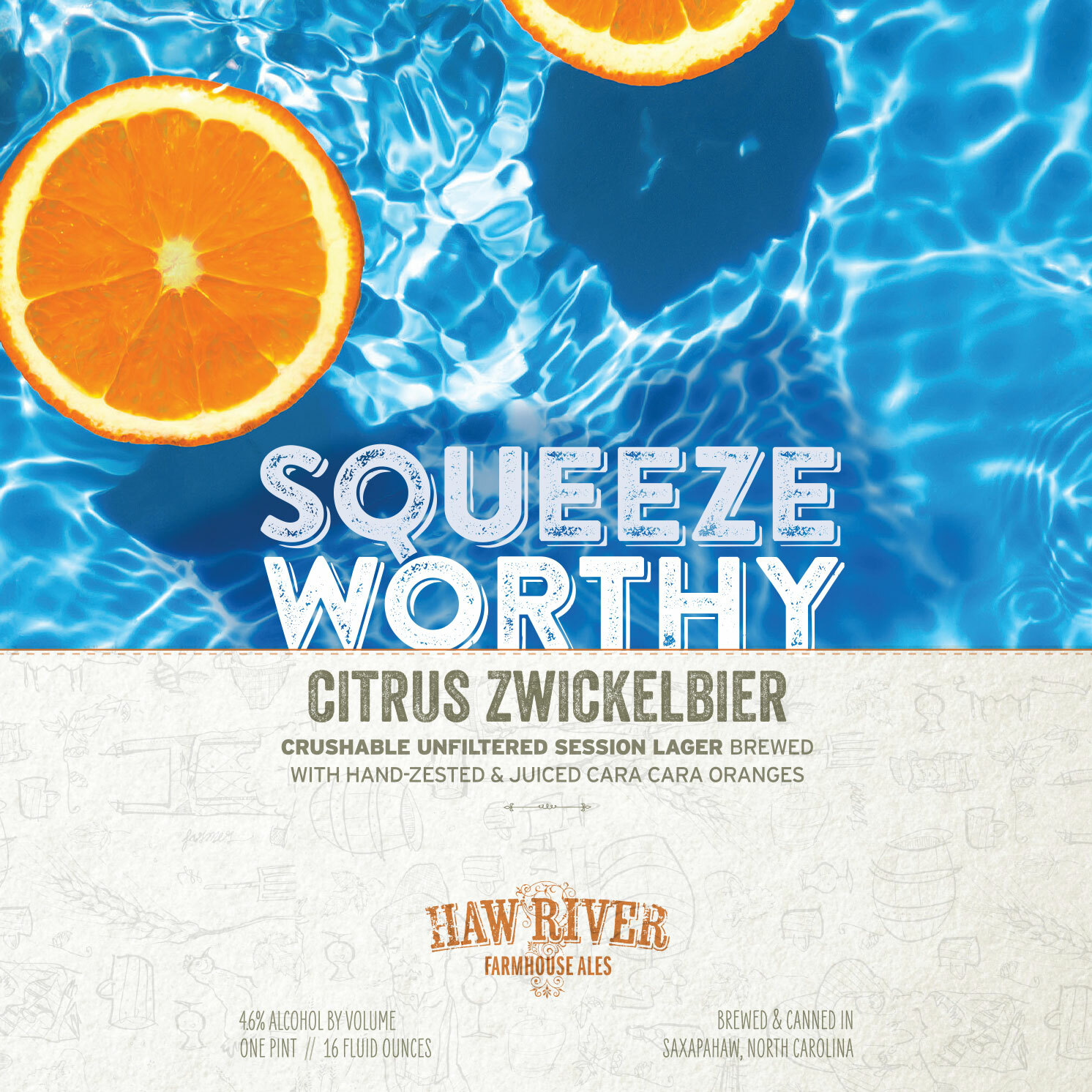 Squeeze Worthy beer Label Full Size