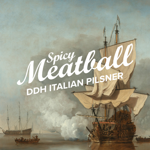 Atrium Spicy Meatball beer Label Full Size