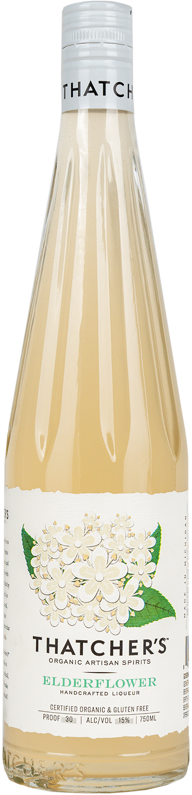 Thatcher's Elderflower Lemonade beer Label Full Size