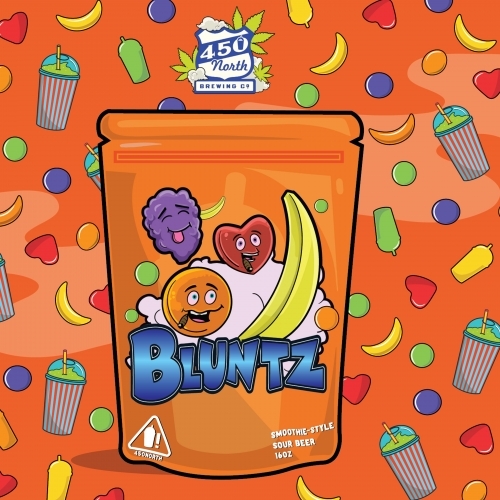 450 North Bluntz Slushy XXL beer Label Full Size