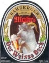 Bamberger Der Weisse Bock beer Label Full Size