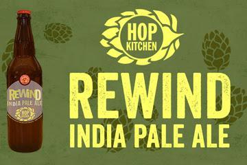 New Belgium Hop Kitchen #4: Rewind beer Label Full Size