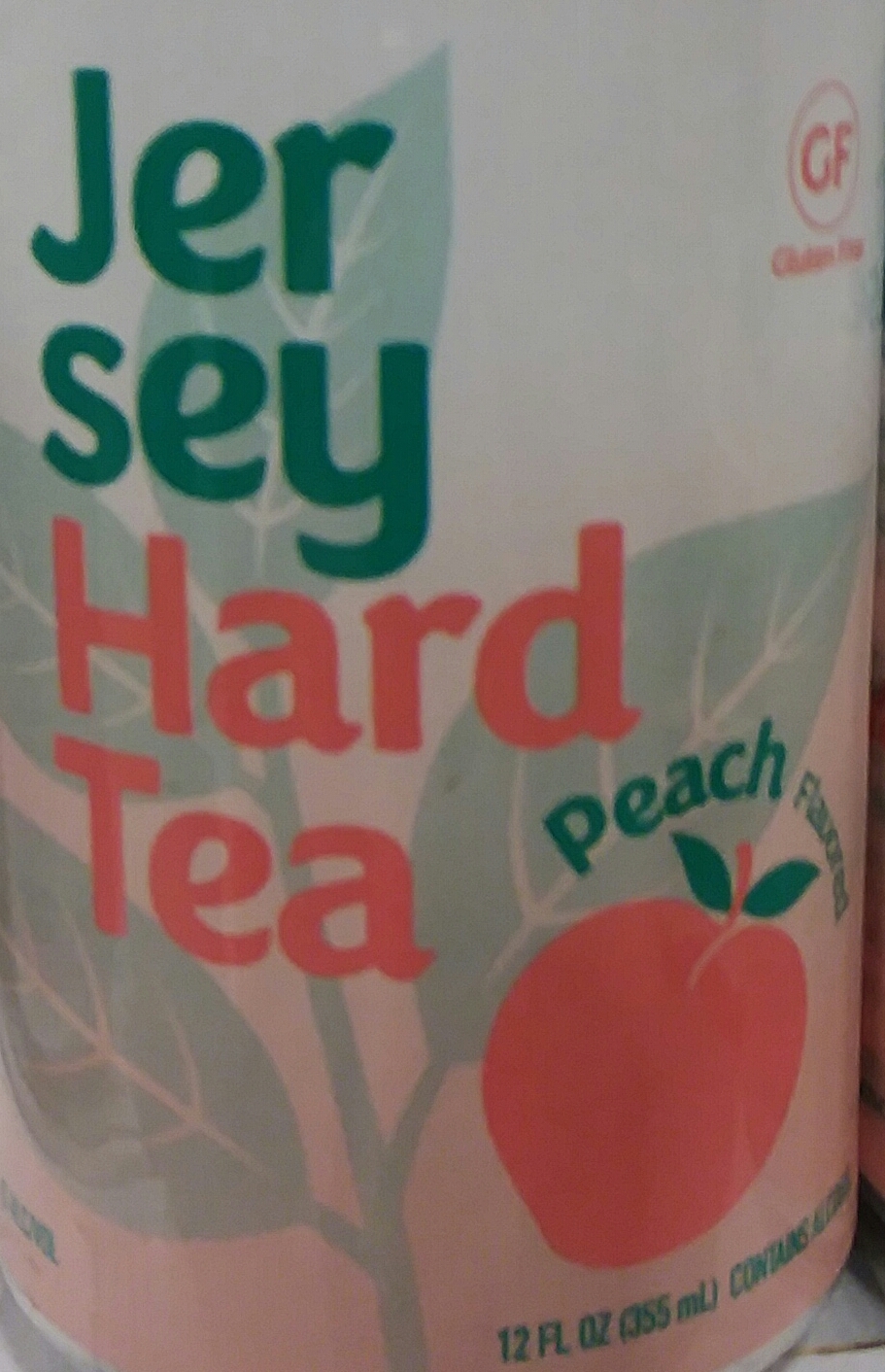 Garden State Jersey Peach Hard Tea beer Label Full Size