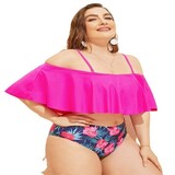 Three Brothers +  Binary shopping    Plus Size Swimwear Women High Waist Swimsuit Triumph lingerie beer