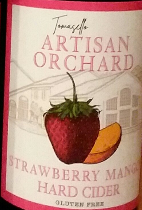 Tomasello Artisan Orchard Strawberry Mango Cider beer Label Full Size