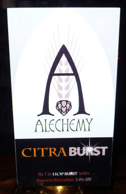 Alechemy Citra Burst beer Label Full Size
