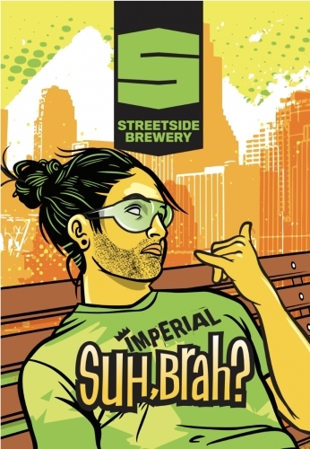 Streetside Imperial Suh Bruh beer Label Full Size