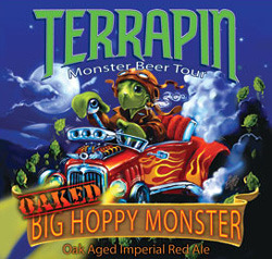 Terrapin Bourbon Barrel Big Hoppy Monster beer Label Full Size