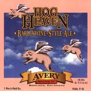 Avery Hog Heaven 2012 beer Label Full Size
