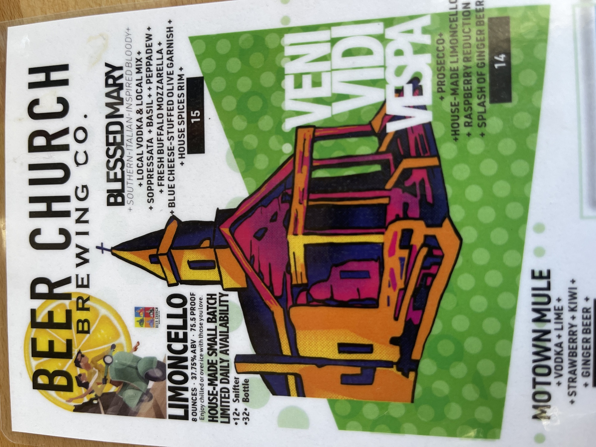 Beer Church Brewing Co. Crooked Cross beer Label Full Size