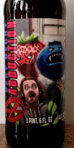 Pipeworks 2018 Very Berry Abduction beer Label Full Size