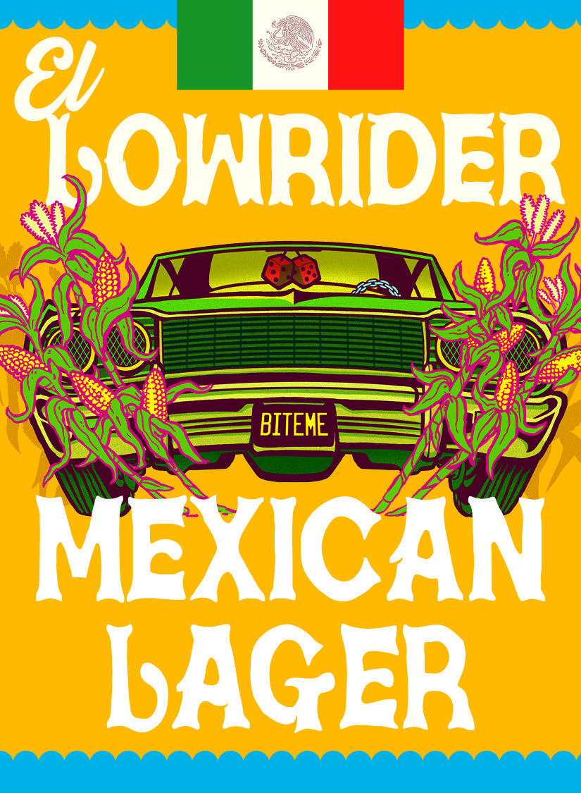 Trinity Lowrider Lime beer Label Full Size