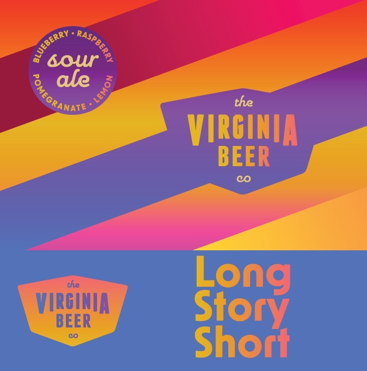 Virginia Beer Co. Long Story Short beer Label Full Size