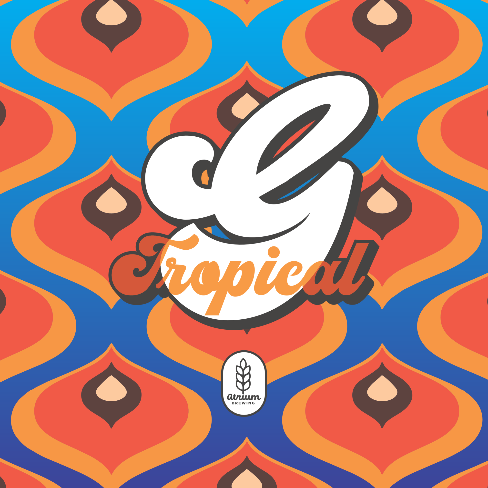 Atrium Tropical G beer Label Full Size