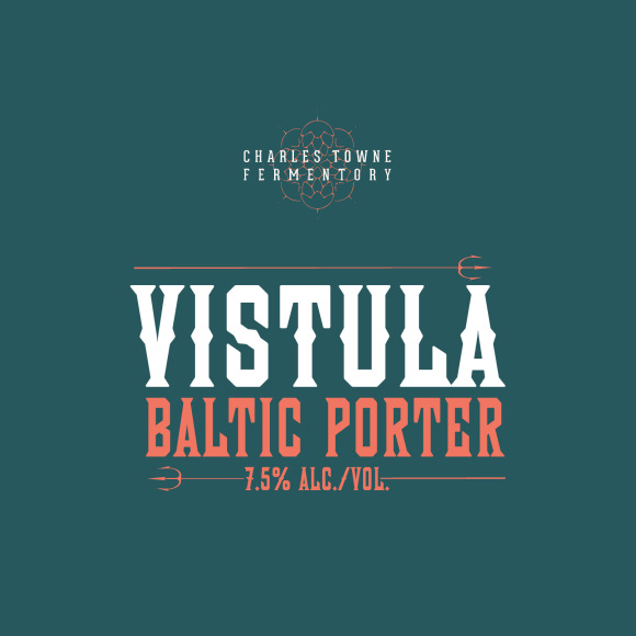 Charles Towne Vistula beer Label Full Size
