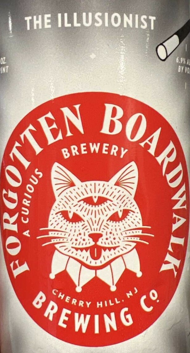 Forgotten Boardwalk The Illusionist beer Label Full Size