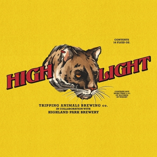 Tripping Animals + Highland Highlight beer Label Full Size