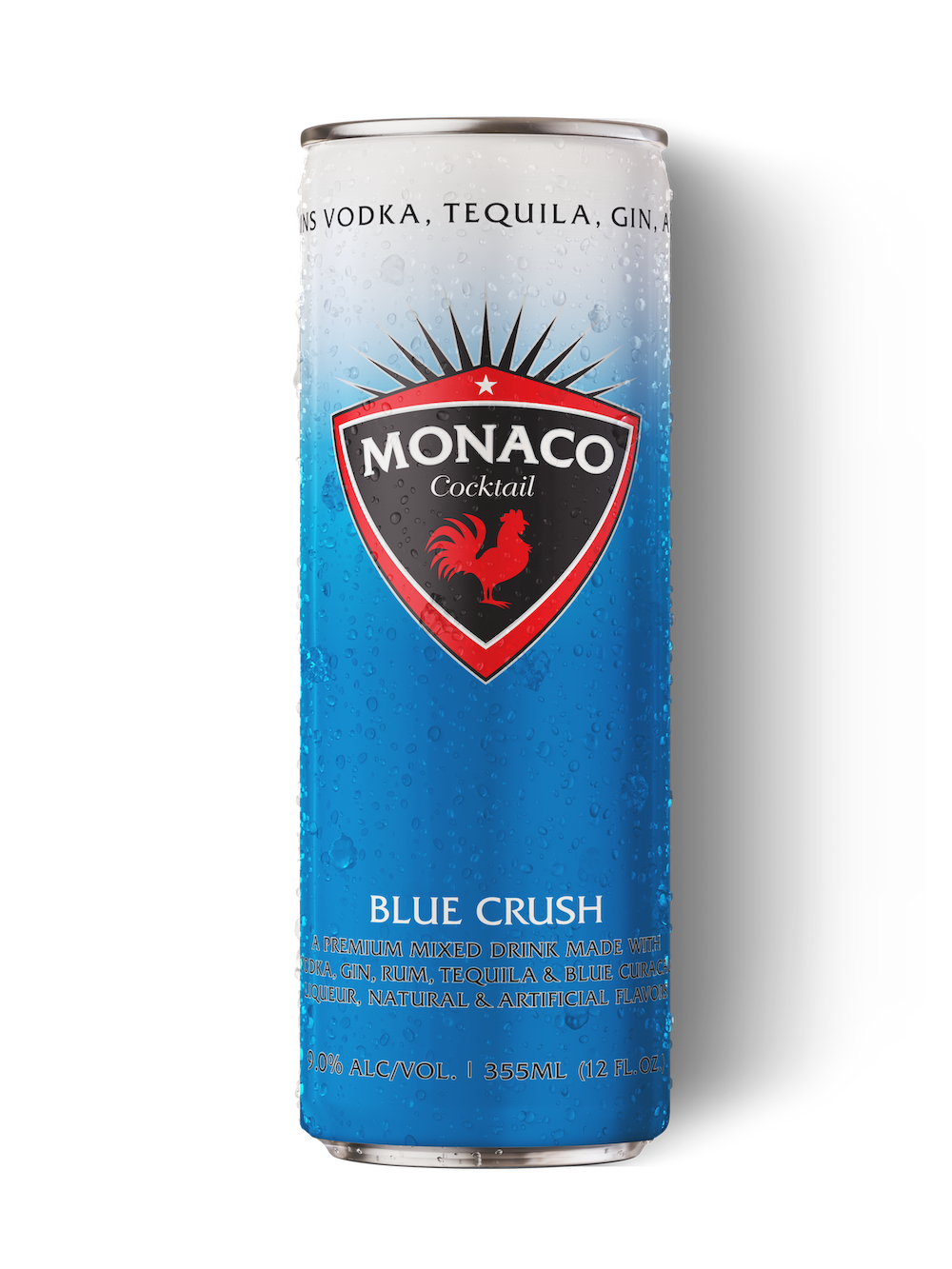 Monaco - Blue Crush, Mango Peach, Twisted Lime Spicy Margarita beer Label Full Size