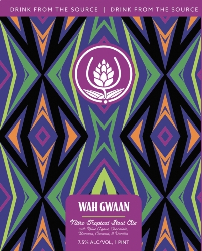 Source Wah Gwaan beer Label Full Size