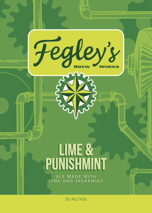 Fegley's Lime and Punishmint beer Label Full Size