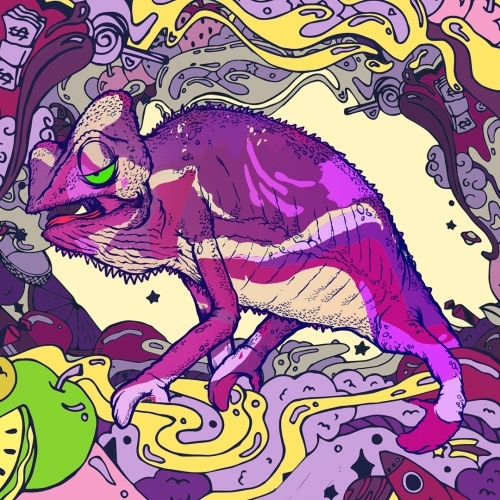 Tripping Animals + Burley Oak J.R.Ea.M. Chameleon 2.0 beer Label Full Size