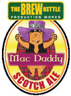 The Brew Kettle Mac Daddy e beer Label Full Size