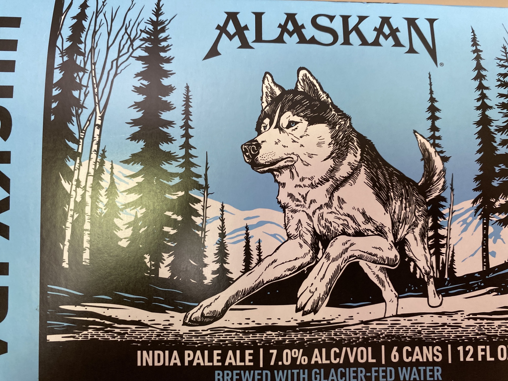 Alaskan Husky (Mosaic) IPA beer Label Full Size