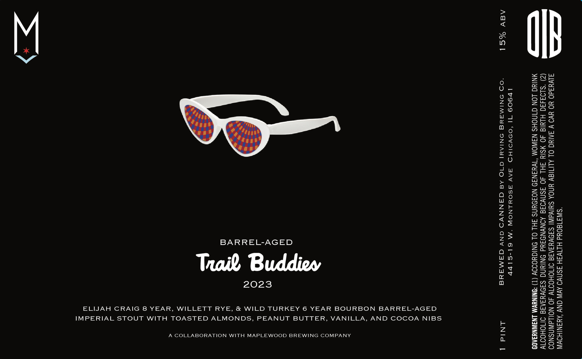 Old Irving Barrel-Aged Trail Buddies (2023) beer Label Full Size