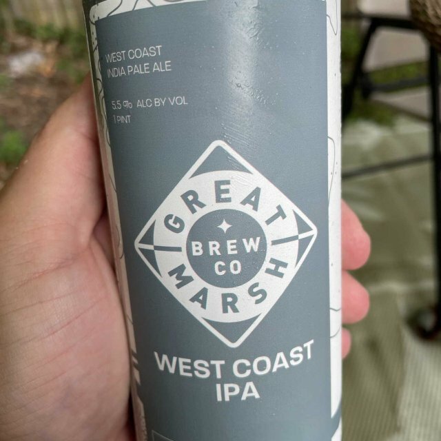 Great Marsh West Coast Ipa beer Label Full Size